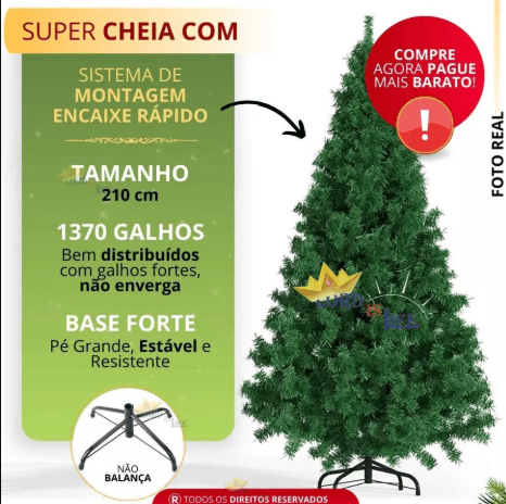 Árvore de Natal Premium 2.1m