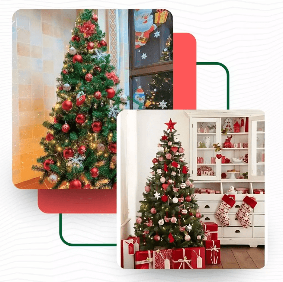 Árvore de Natal Clássica 1.8m + Enfeites e Piscas - Thumbnail 5